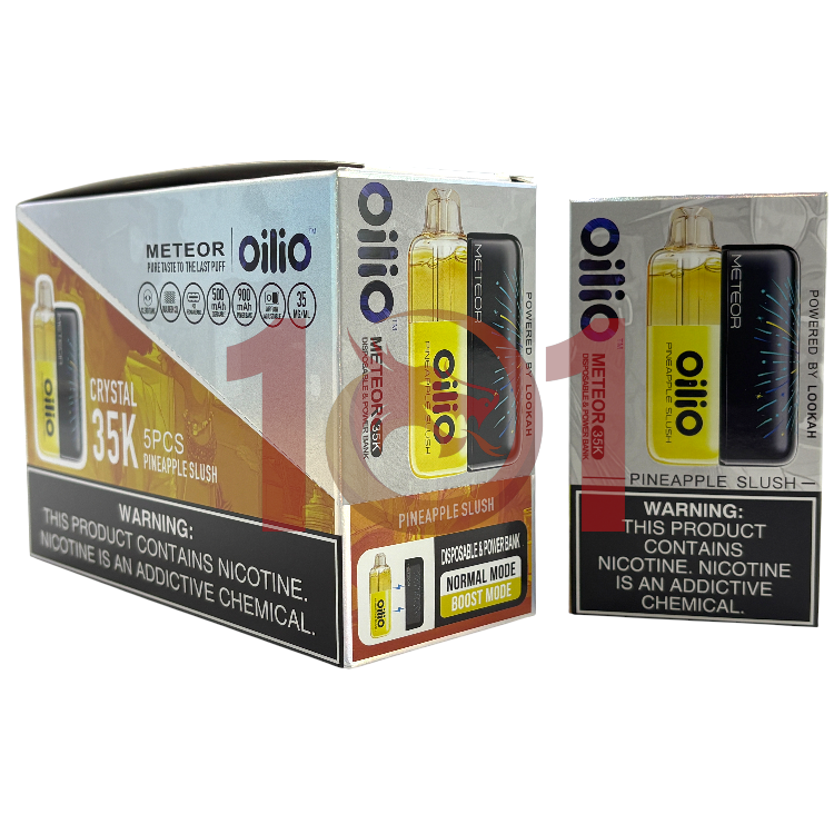 OILIO METEOR 35000 SALT NIC CRYSTAL KIT 3.5% - PINEAPPLE SLUSH