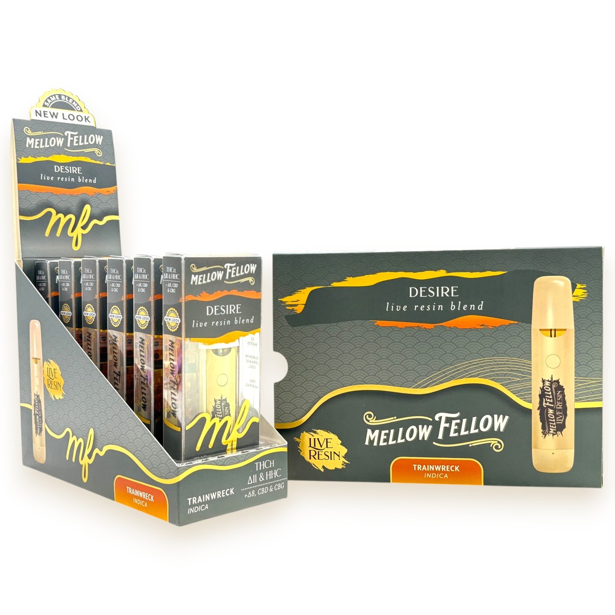 MELLOW FELLOW LR D8+CBN+THCP+HHC+CBD 1ML INDICA - GRANDDADDY PURP DREAM LR BLEND