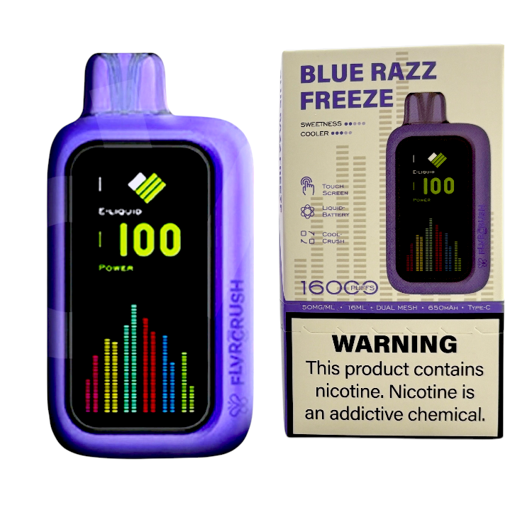 FLVR CRUSH 16000 5% - BLUE RAZZ FREEZE