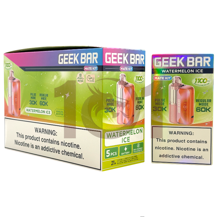 GEEK BAR MATE KIT 60000 POD DEVICE 5% - WATERMELON ICE