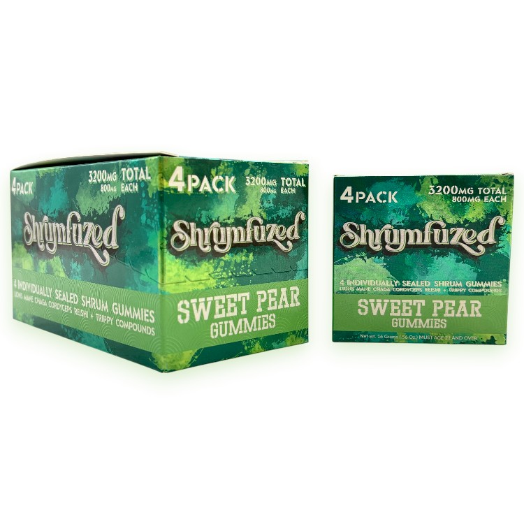 SHRUMFUZED NOOTROPIC BLENDZ GUMMY 800MG 4CT/PK (3200MG/PK) - SWEET PEAR