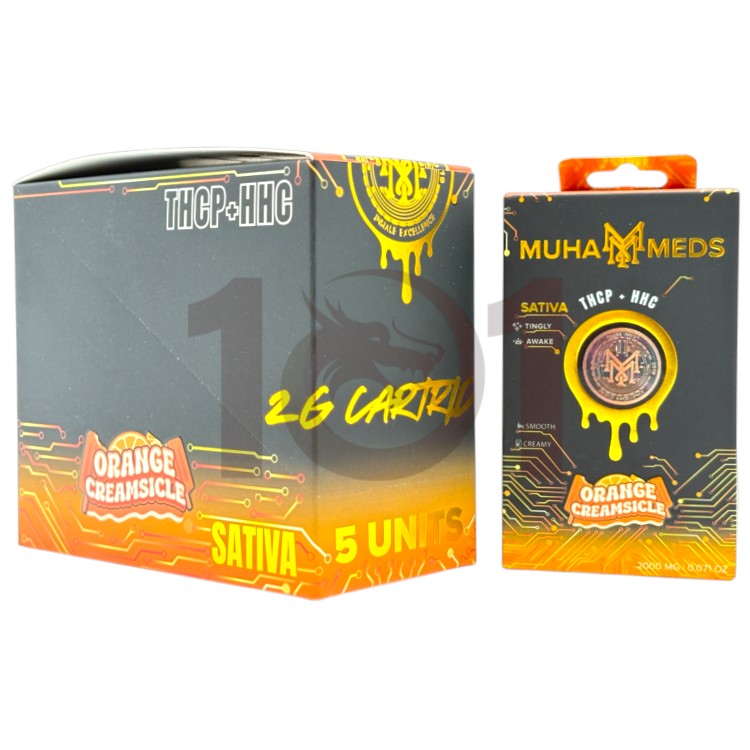 MUHA MEDS THCP+HHC 2GM CARTRIDGE SATIVA - ORANGE CREAMSICLE