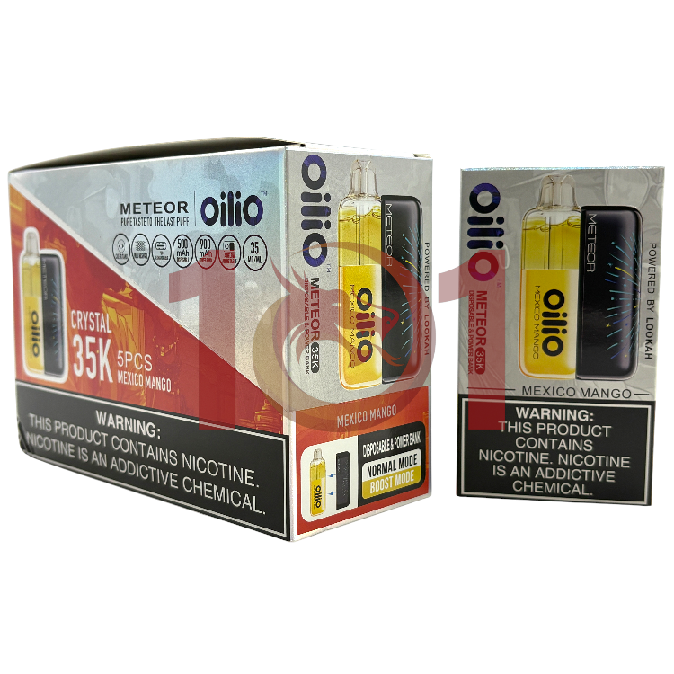 OILIO METEOR 35000 SALT NIC CRYSTAL KIT 3.5% - MEXICO MANGO