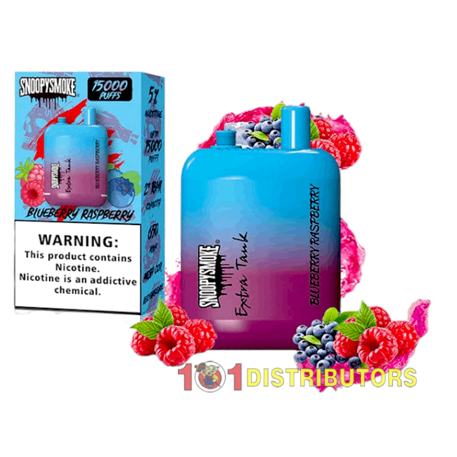 SNOOPY SMOKE EXTRA TANK 15000 5% - BLUEBERRY RASPBERRY