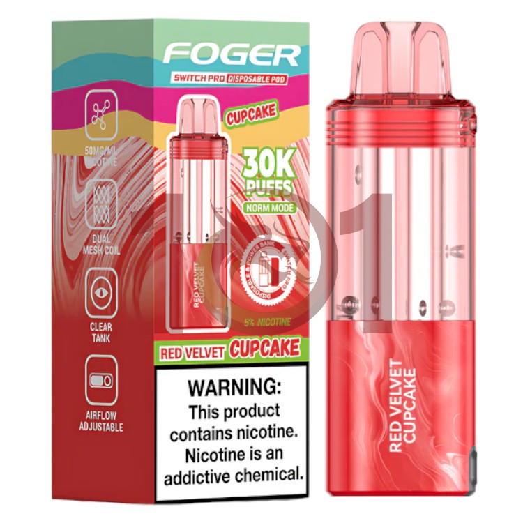 FOGER SWITCH PRO POD 30000 5% - RED VELVET CUPCAKE