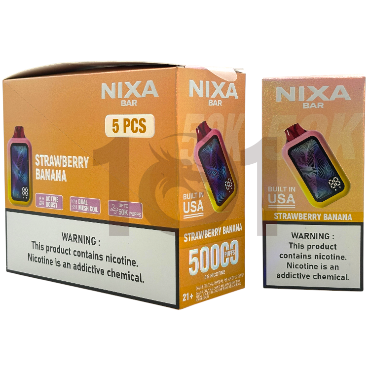 NIXA BAR 50000 5% - STRAWBERRY BANANA