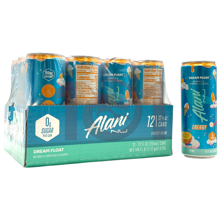 ALANI NU ZERO SUGAR ENERGY DRINK 12OZ CAN - DREAM FLOAT