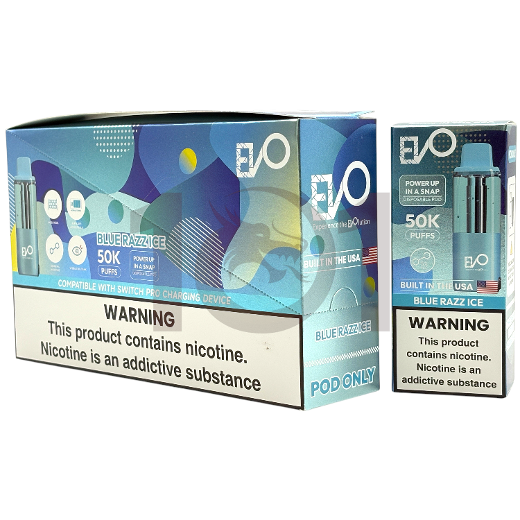 EVO SWITCH PRO 50000 POD 5% - BLUE RAZZ ICE
