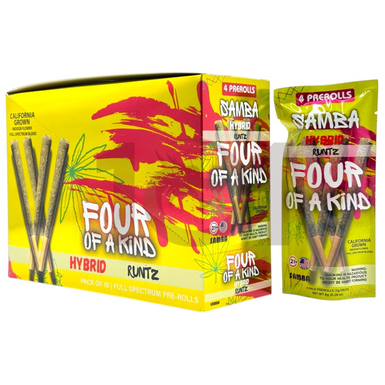 SAMBA FOUR OF A KIND 2GM 4CT PK PREROLL HYBRID - RUNTZ