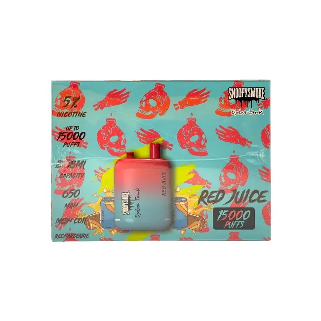 SNOOPY SMOKE EXTRA TANK 15000 5% - RED JUICE