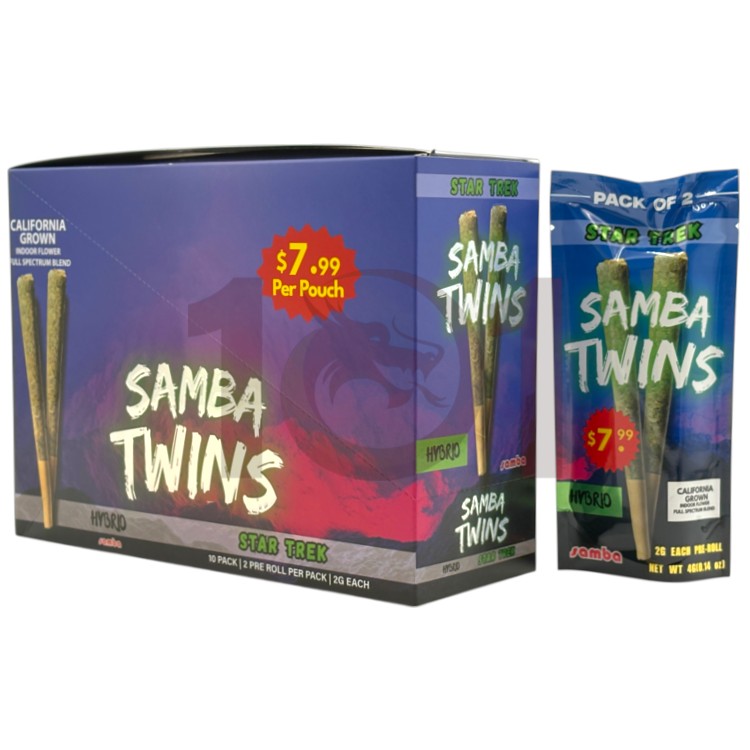 SAMBA TWINS SP 1PK/$7.99 2GM 2CT PK PREROLL HYBRID - STAR TREK