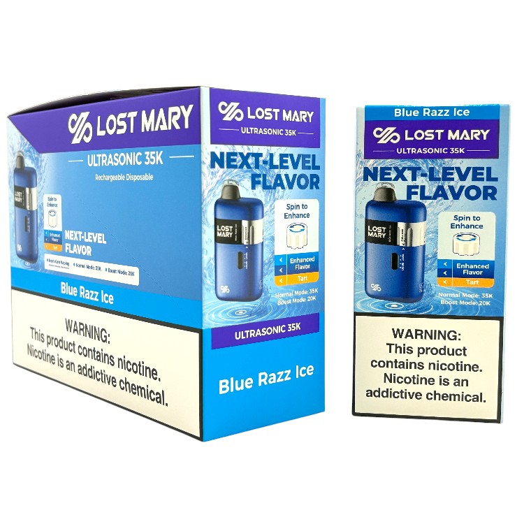 LOST MARY ULTRASONIC 35000 5% - BLUE RAZZ ICE