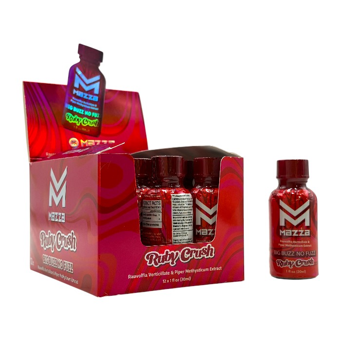 MAZZA RAUVOLFIA VERTICILLATE & PIPER METHYSTICUM 1OZ KAVA EXTRACT SHOT - RUBY CRUSH