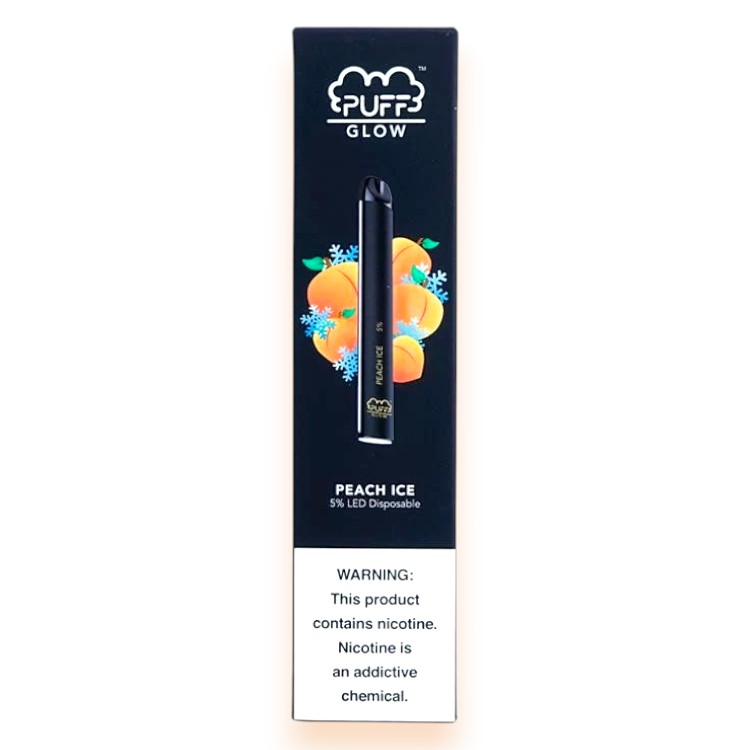 PUFF GLOW SALT NIC 300 5% - PEACH ICE