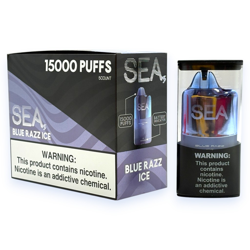 SEA XS 15000 5% - BLUE RAZZ ICE