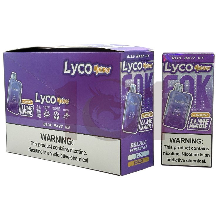 LYCO MINI BOX 50000 5% - BLUE RAZZ ICE