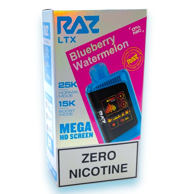 RAZ LTX 25000 0% - BLUEBERRY WATERMELON