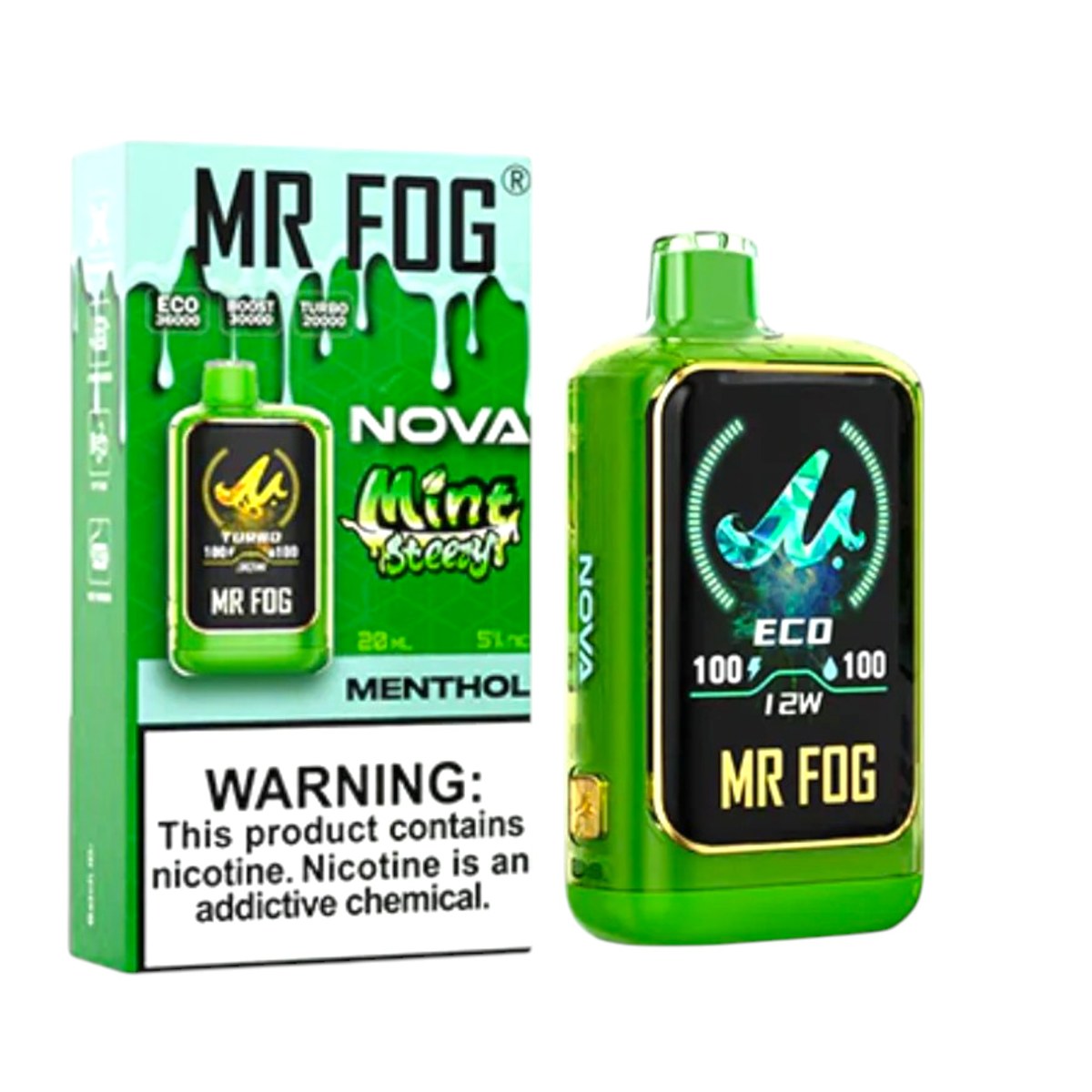 MR FOG NOVA 36000 5% - MINT STEEZY MENTHOL