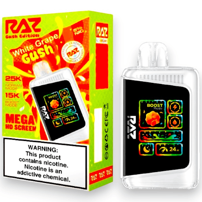 RAZ LTX 25000 5% GUSH EDITION - WHITE GRAPE