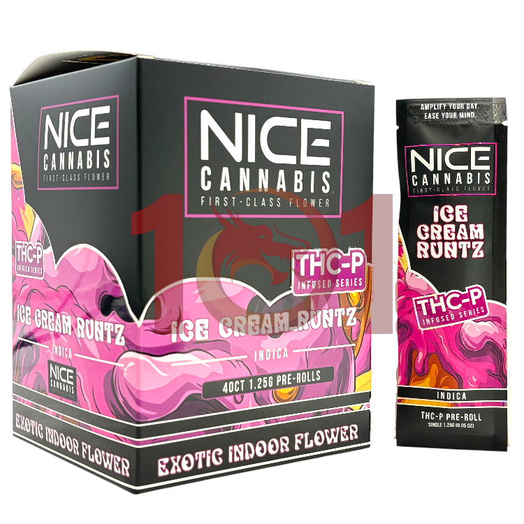 NICE CANNABIS EXOTIC THCP INFUSED 1.25GM PREROLL INDICA - ICE CREAM RUNTZ