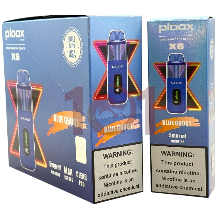 PLOOX 25000 0.5% 18ML HOOKAH POD XS - BLUE GHOST
