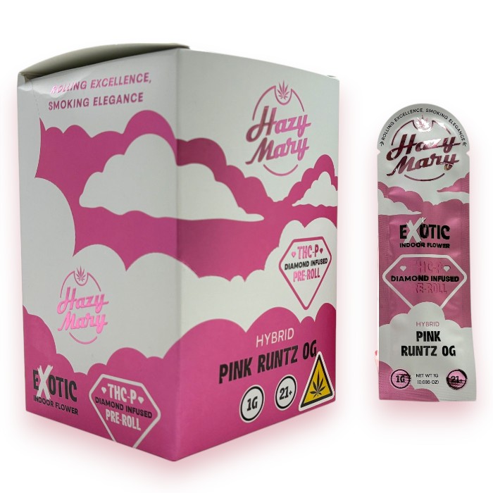 HAZY MARY DIAMOND INFUSED EXOTIC THCP 1G - PINK RUNTZ OG