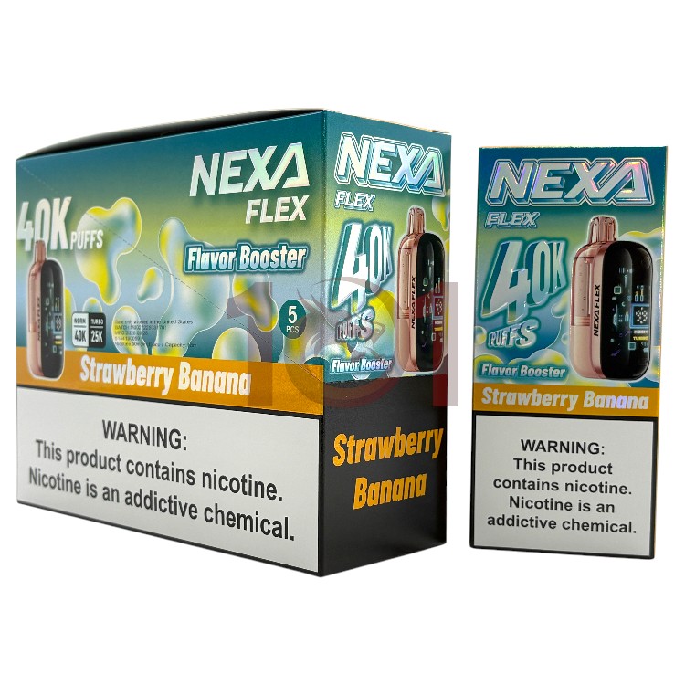 NEXA 40000 FLEX DEVICE 5% - STRAWBERRY BANANA