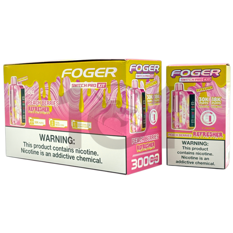 FOGER SWITCH PRO KIT 30000 5% - REFRESHER PEACH BERRIES