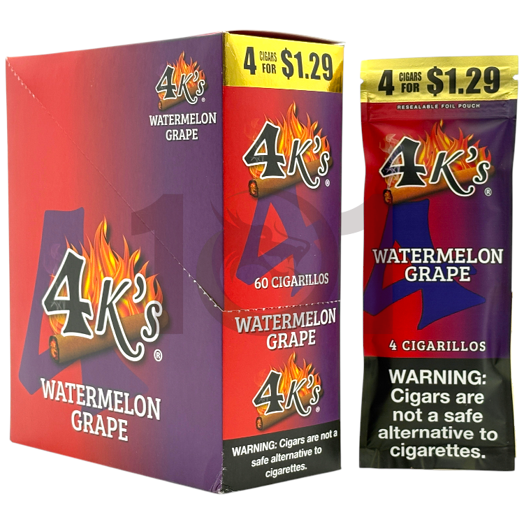 GOOD TIMES 4K'S LGC SP 4/$1.29 4CT PK - WATERMELON GRAPE