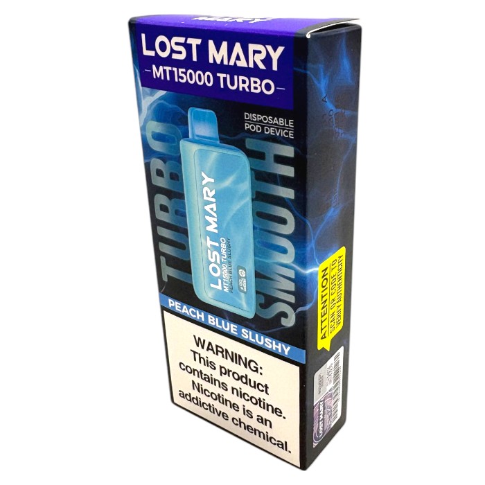 LOST MARY MT15000 TURBO 5% - PEACH BLUE SLUSHY