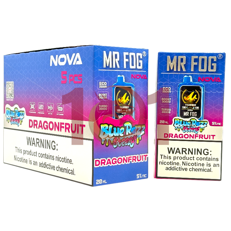 MR FOG NOVA 36000 5% - BLUE RAZZ STEEZY DRAGONFRUIT