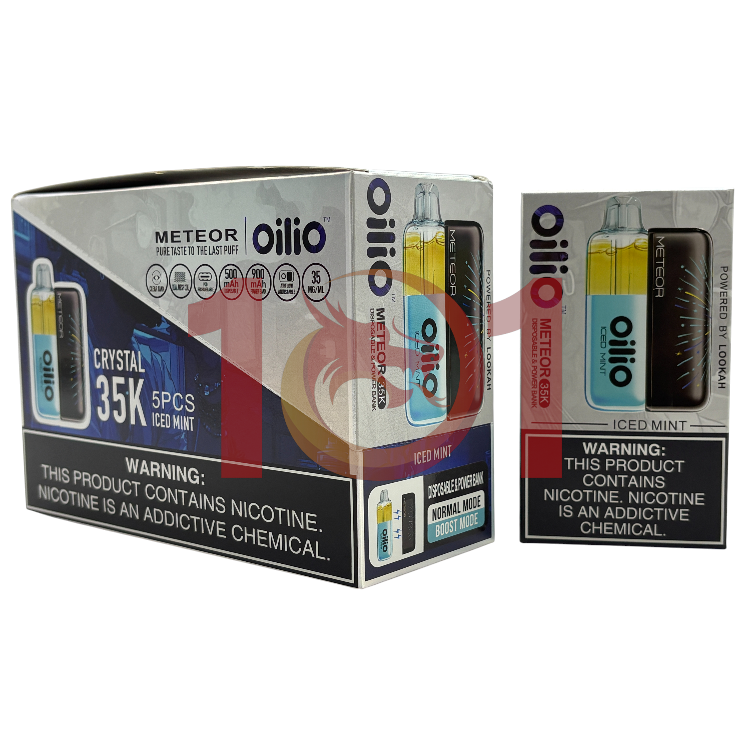 OILIO METEOR 35000 SALT NIC CRYSTAL KIT 3.5% - ICED MINT