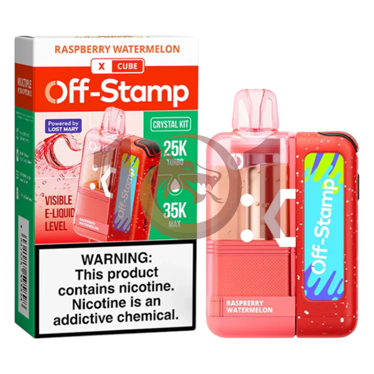 OFF-STAMP X CUBE KIT CRYSTAL 35000 5% - RASPBERRY WATERMELON