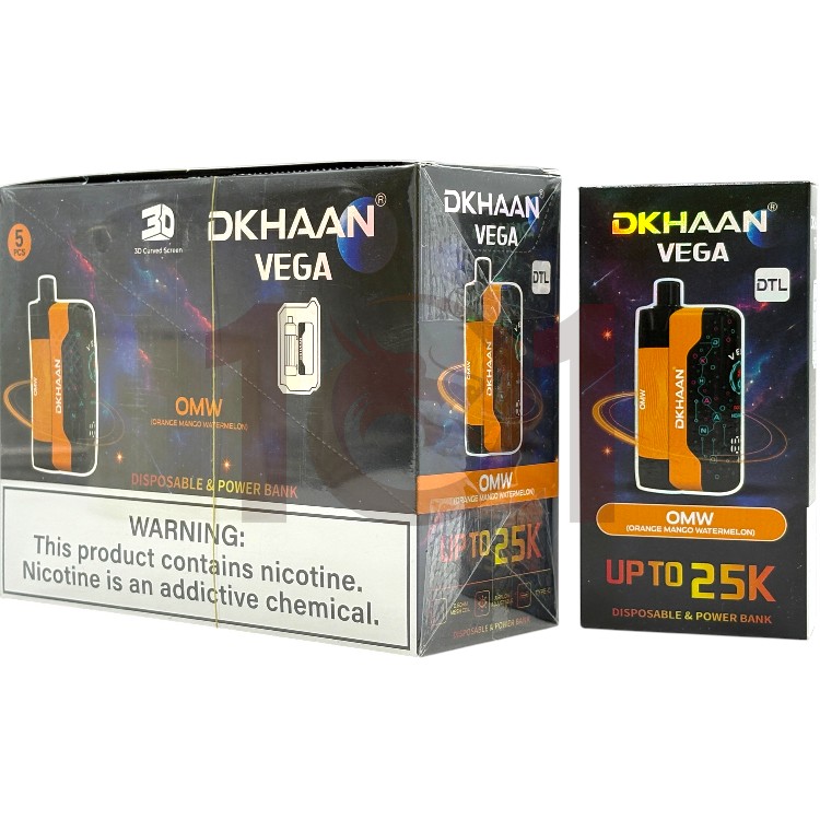 DKHAAN VEGA 25000 DTL POD DEVICE 3% - ORANGE MANGO WATERMELON