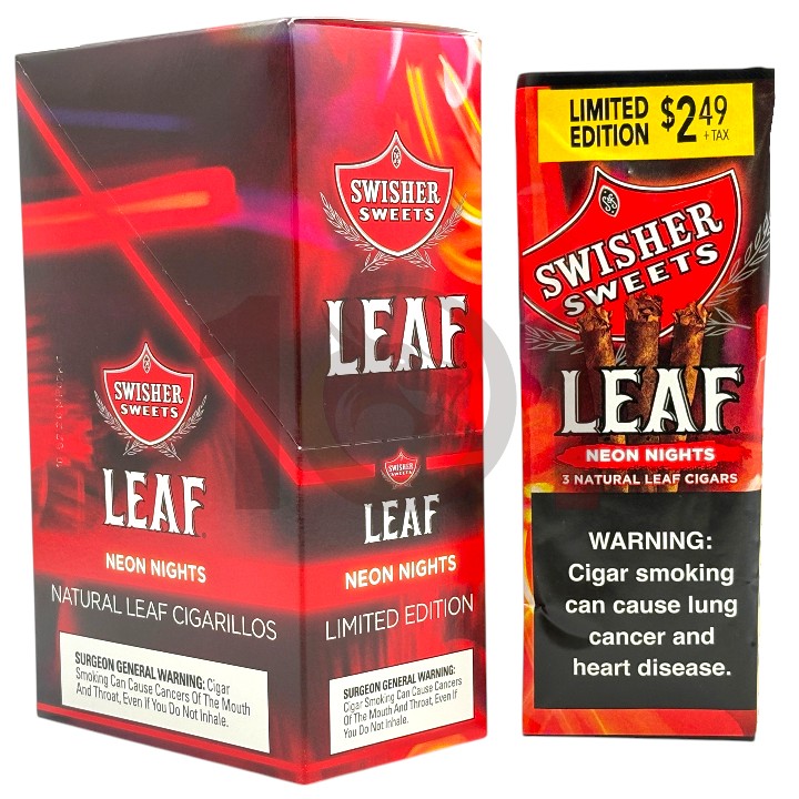 SWISHER SWEETS LEAF LGC SP 3/$2.49 3CT PK - NEON NIGHTS