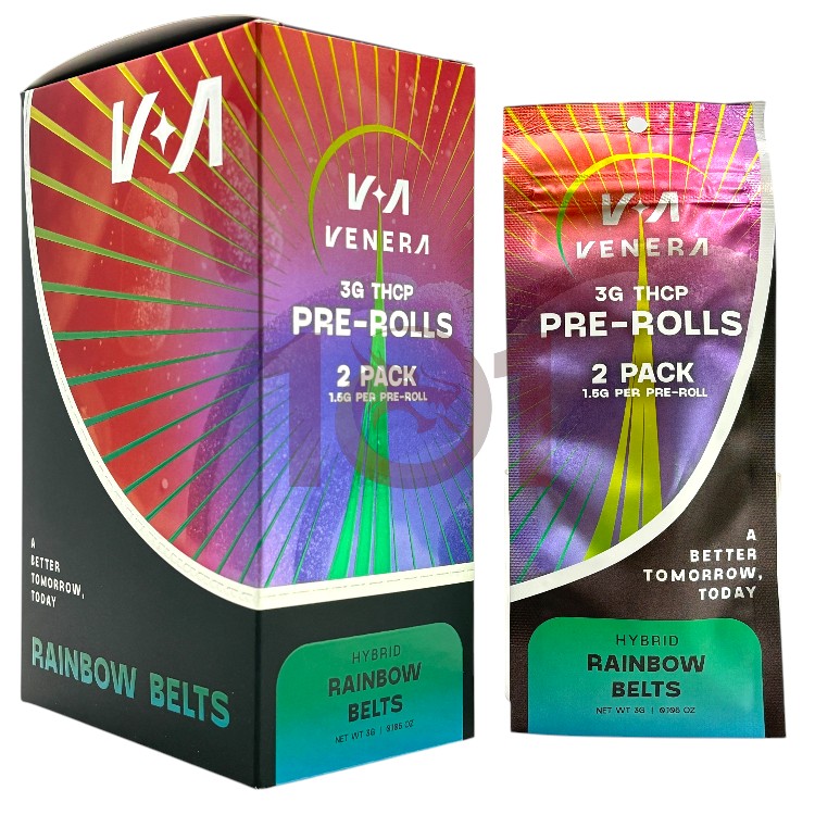 VENERA THCP 1.5GM/CT 2CT PK PREROLL HYBRID - RAINBOW BELTS