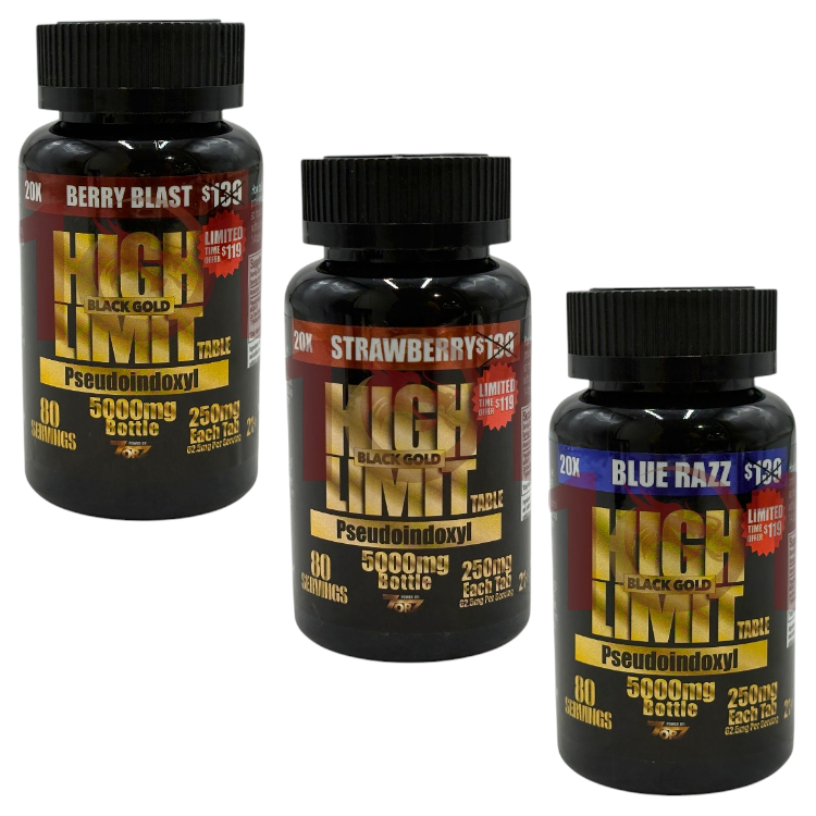 HIGH LIMIT PSEUDOINDOXYL SP 20CT/$119 KRATOM EXTRACT TABLET 250MG 20CT JAR