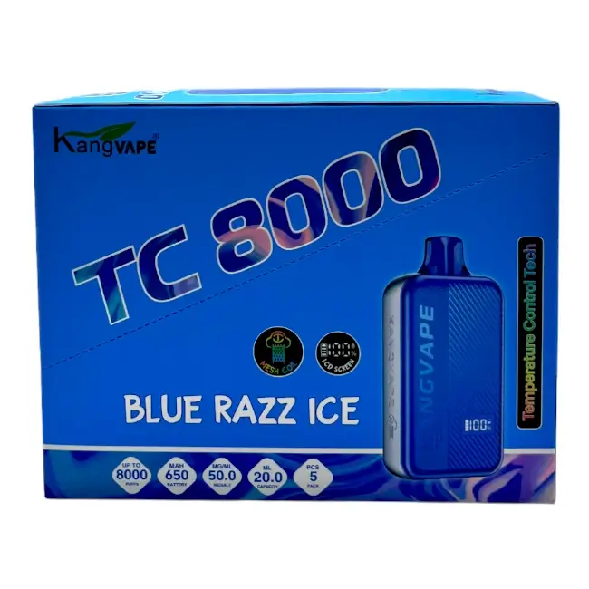 KANGVAPE TC8000 5% - BLUE RAZZ ICE