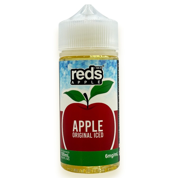 DAZE REDS APPLE ICE E-LIQUID 6MG 100ML - APPLE ORIGINAL ICED