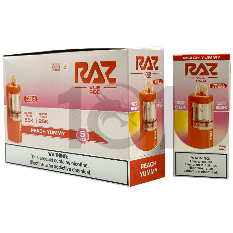 RAZ VUE 50000 POD 5% - PEACH YUMMY