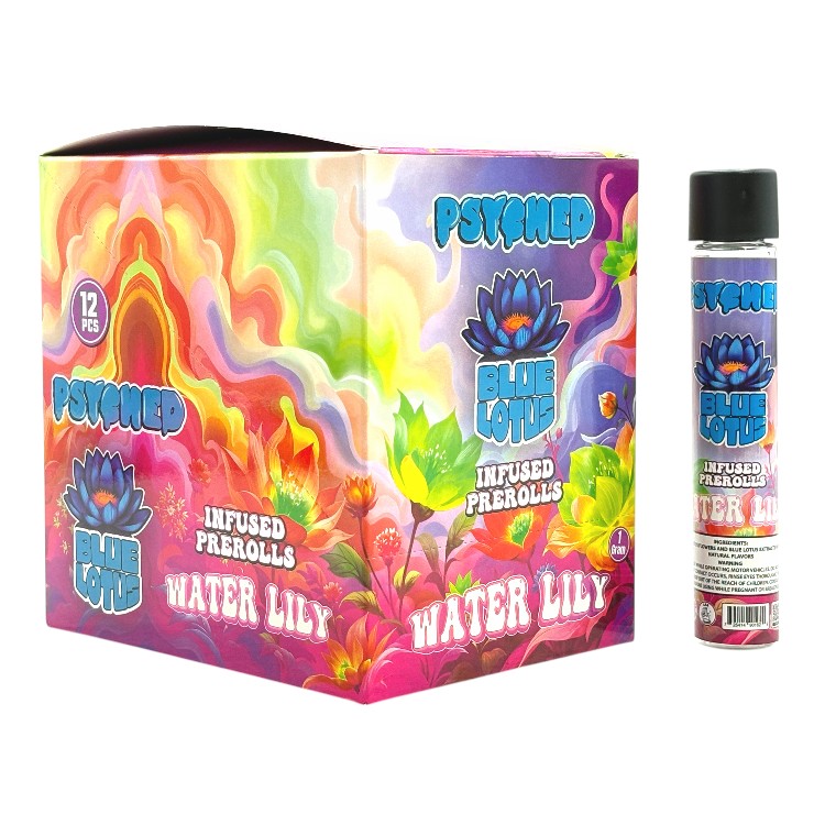 PSYCHED BLUE LOTUS INFFUSED 1GM PREROLL - WATER LILY