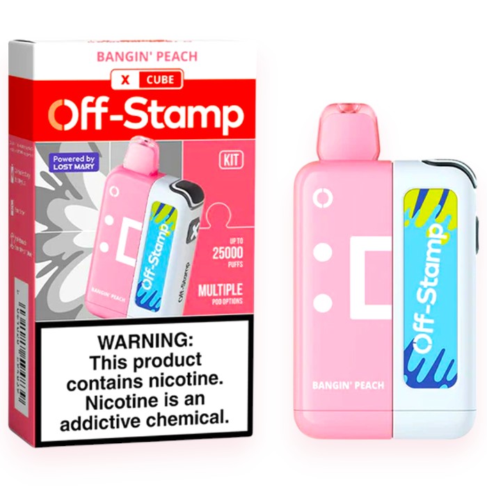 OFF-STAMP 25000 5% X CUBE KIT - BANGIN PEACH