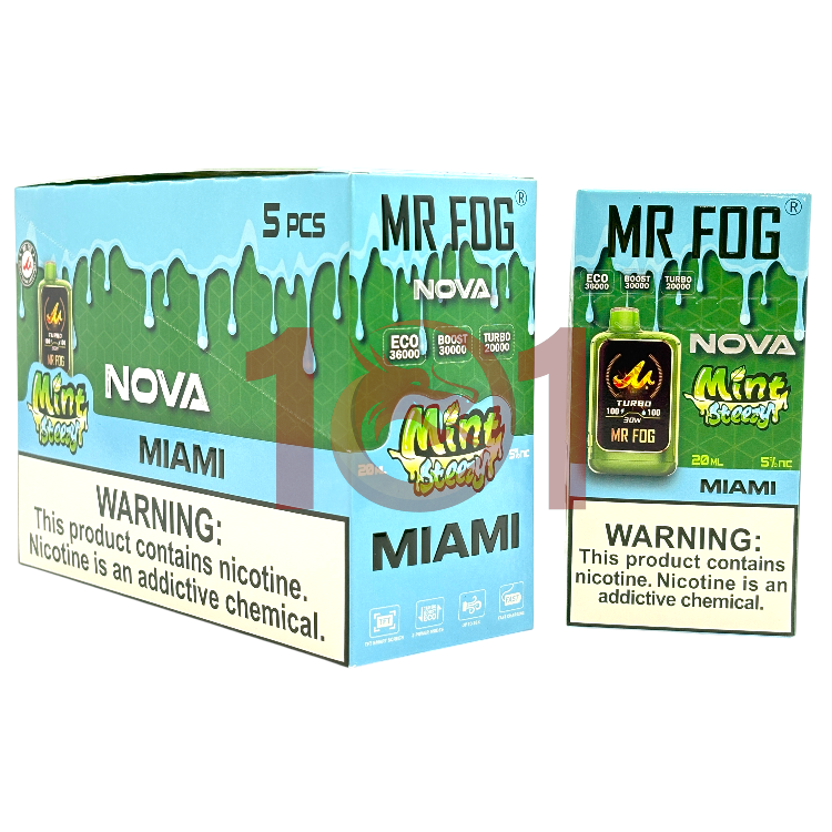 MR FOG NOVA 36000 5% - MINT STEEZY MIAMI