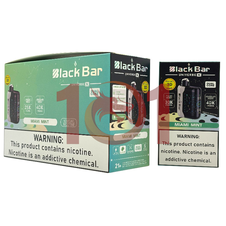 BLACK BAR UNIVERSE X 40000 5% - MIAMI MINT