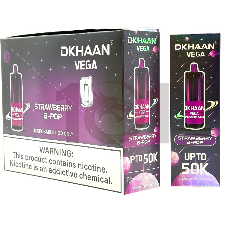 DKHAAN VEGA 50000 POD 5% - STRAWBERRY B-POP