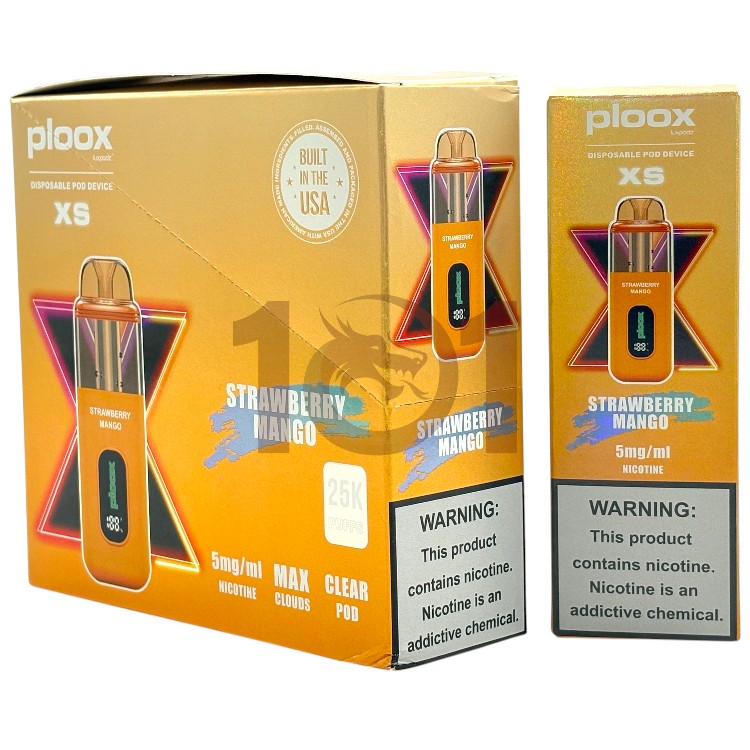PLOOX 25000 0.5% 18ML HOOKAH POD XS - STRAWBERRY MANGO