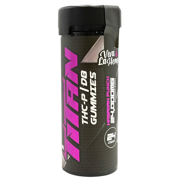 VIVA LA HEMP TITAN THCP+D8 GUMMY 1000MG 24CT JR (24000MG/JR) - HAWAIIAN PUNCH