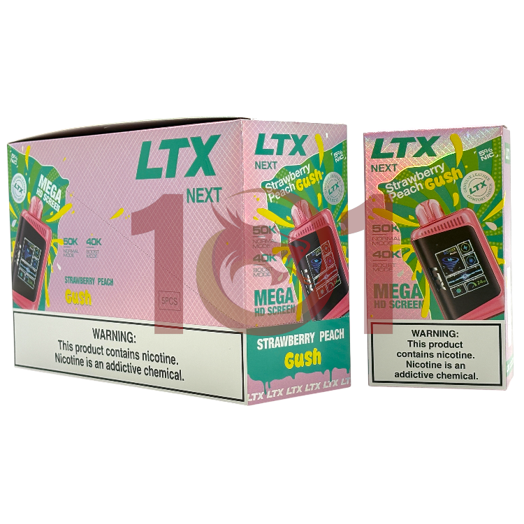 LTX NEXT 50000 5% GUSH EDITION - STRAWBERRY PEACH GUSH