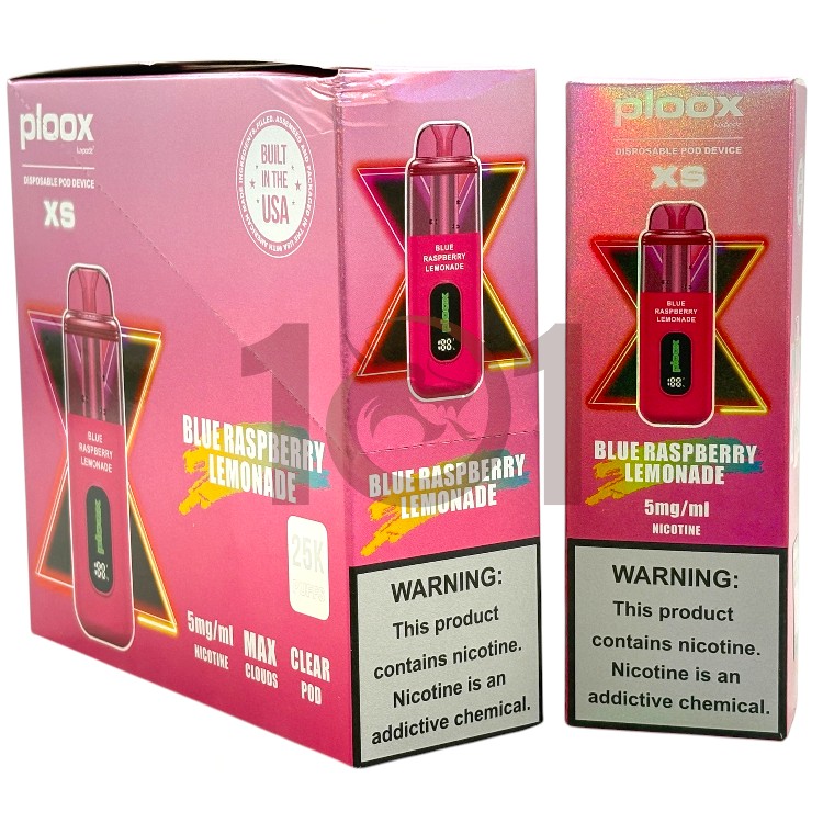 PLOOX 25000 0.5% 18ML HOOKAH POD XS - BLUE RASPBERRY LEMONADE