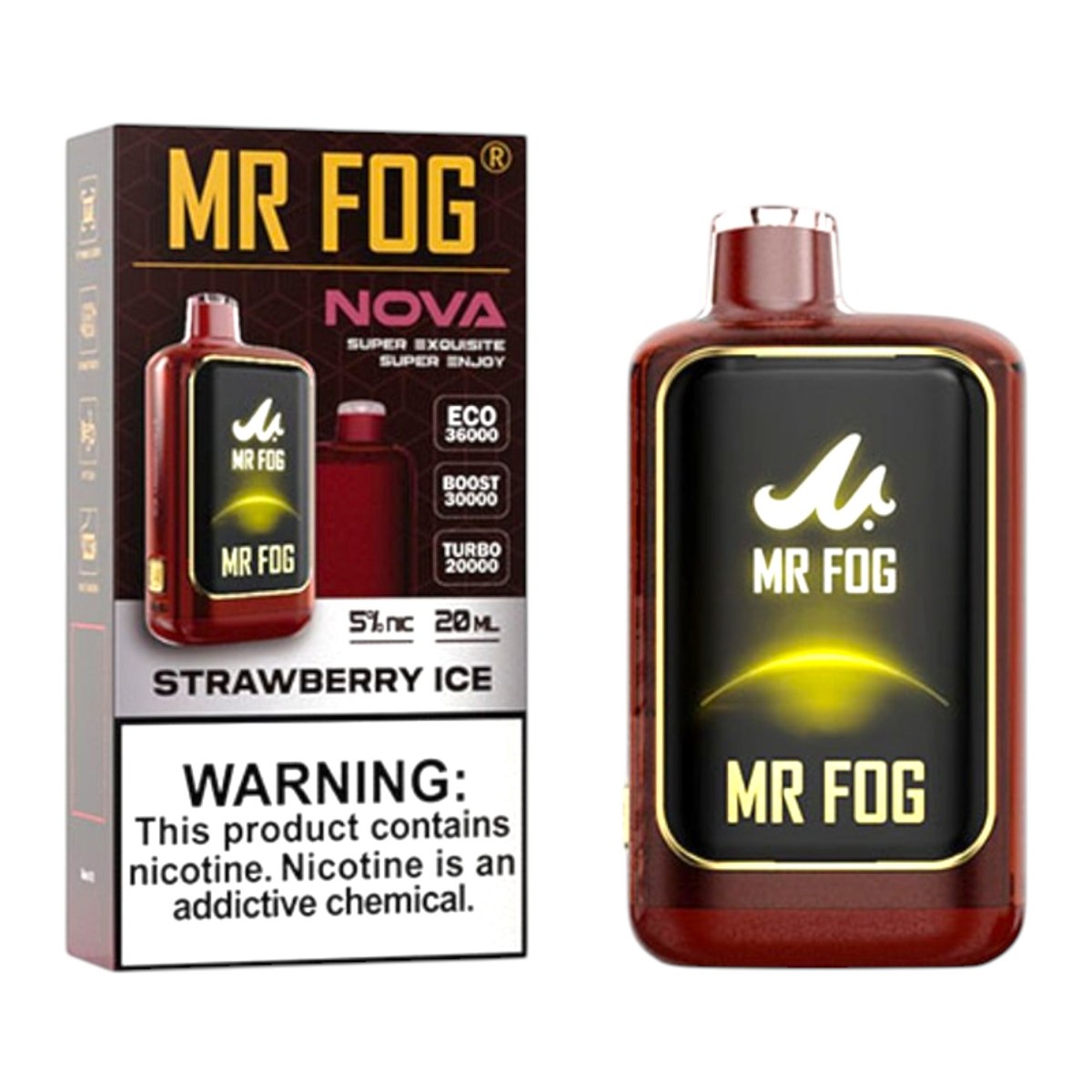 MR FOG NOVA 36000 5% - STRAWBERRY ICE